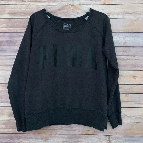 Puma Tops - Puma Dark Gray Sweatshirt size Medium